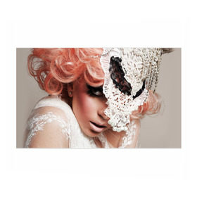 Бумага для упаковки 3D с принтом Lady Gaga , пластик и полированная сталь | круглая форма, металлическое крепление в виде кольца | lady gaga | звезда | знаменитость | леди гага | музыка | певица