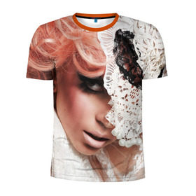 Мужская футболка 3D спортивная с принтом Lady Gaga , 100% полиэстер с улучшенными характеристиками | приталенный силуэт, круглая горловина, широкие плечи, сужается к линии бедра | Тематика изображения на принте: lady gaga | звезда | знаменитость | леди гага | музыка | певица