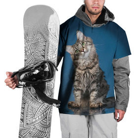 Накидка на куртку 3D с принтом Мейн-кун 2 , 100% полиэстер |  | кот | котенок | котик | котэ | кошка | мейн кун | мейнкун | мэйн кун | мэйнкун