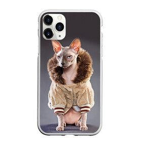 Чехол для iPhone 11 Pro матовый с принтом Сфинкс 4 , Силикон |  | кот | котенок | котик | котэ | кошка | сфинкс