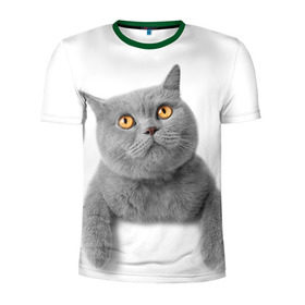 Мужская футболка 3D спортивная с принтом Британец 2 , 100% полиэстер с улучшенными характеристиками | приталенный силуэт, круглая горловина, широкие плечи, сужается к линии бедра | британец | британская | британцы | кот | котенок | котик | котэ | кошка