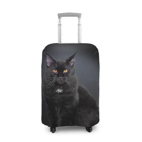 Чехол для чемодана 3D с принтом Мейн-кун 3 , 86% полиэфир, 14% спандекс | двустороннее нанесение принта, прорези для ручек и колес | кот | котенок | котик | котэ | кошка | мейн кун | мейнкун | мэйн кун | мэйнкун