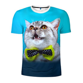 Мужская футболка 3D спортивная с принтом Британец 3 , 100% полиэстер с улучшенными характеристиками | приталенный силуэт, круглая горловина, широкие плечи, сужается к линии бедра | британец | британская | британцы | кот | котенок | котик | котэ | кошка