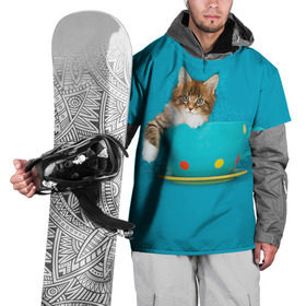 Накидка на куртку 3D с принтом Мейн-кун 4 , 100% полиэстер |  | кот | котенок | котик | котэ | кошка | мейн кун | мейнкун | мэйн кун | мэйнкун