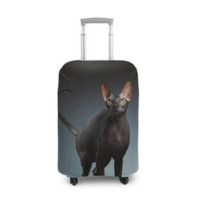 Чехол для чемодана 3D с принтом Сфинкс 7 , 86% полиэфир, 14% спандекс | двустороннее нанесение принта, прорези для ручек и колес | кот | котенок | котик | котэ | кошка | сфинкс