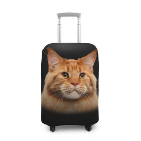 Чехол для чемодана 3D с принтом Мейн-кун 6 , 86% полиэфир, 14% спандекс | двустороннее нанесение принта, прорези для ручек и колес | кот | котенок | котик | котэ | кошка | мейн кун | мейнкун | мэйн кун | мэйнкун