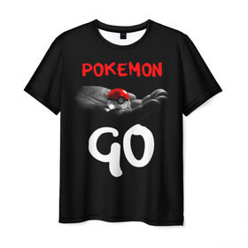 Мужская футболка 3D с принтом Pokemon GO 5 , 100% полиэфир | прямой крой, круглый вырез горловины, длина до линии бедер | pikachu | poke ball | pokemon | pokemon go | пикачу | покемон