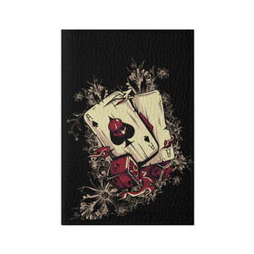 Обложка для паспорта матовая кожа с принтом Карты дьявола , натуральная матовая кожа | размер 19,3 х 13,7 см; прозрачные пластиковые крепления | карты | покер