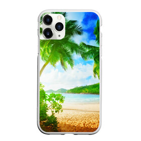 Чехол для iPhone 11 Pro Max матовый с принтом Тропики , Силикон |  | Тематика изображения на принте: берег | лето | море | отдых | тропики