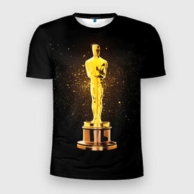 Мужская футболка 3D спортивная с принтом Оскар , 100% полиэстер с улучшенными характеристиками | приталенный силуэт, круглая горловина, широкие плечи, сужается к линии бедра | американская киноакадемия | золото | кинематограф | кино | кинофестиваль | награда | премия оскар