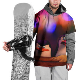 Накидка на куртку 3D с принтом Мадагаскар , 100% полиэстер |  | Тематика изображения на принте: кино | ковальски | мультик | пингвины