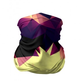Бандана-труба 3D с принтом Polygoni , 100% полиэстер, ткань с особыми свойствами — Activecool | плотность 150‒180 г/м2; хорошо тянется, но сохраняет форму | полигоны | разноцветный | яркий