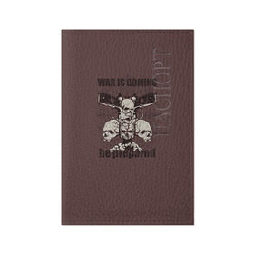 Обложка для паспорта матовая кожа с принтом Череп 37 , натуральная матовая кожа | размер 19,3 х 13,7 см; прозрачные пластиковые крепления | skull | skulls | кости | скелет | череп