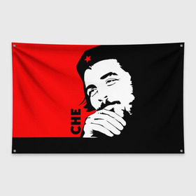 Флаг-баннер с принтом Че Гевара , 100% полиэстер | размер 67 х 109 см, плотность ткани — 95 г/м2; по краям флага есть четыре люверса для крепления | che | che guevara | comandante | revolution | viva | революция | че | чегевара