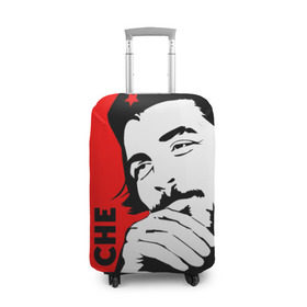 Чехол для чемодана 3D с принтом Че Гевара , 86% полиэфир, 14% спандекс | двустороннее нанесение принта, прорези для ручек и колес | che | che guevara | comandante | revolution | viva | революция | че | чегевара