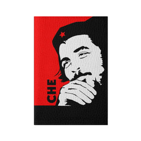 Обложка для паспорта матовая кожа с принтом Че Гевара , натуральная матовая кожа | размер 19,3 х 13,7 см; прозрачные пластиковые крепления | che | che guevara | comandante | revolution | viva | революция | че | чегевара