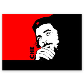 Поздравительная открытка с принтом Че Гевара , 100% бумага | плотность бумаги 280 г/м2, матовая, на обратной стороне линовка и место для марки
 | Тематика изображения на принте: che | che guevara | comandante | revolution | viva | революция | че | чегевара