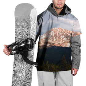 Накидка на куртку 3D с принтом Свет и тень , 100% полиэстер |  | Тематика изображения на принте: горы | пейзаж