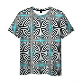 Мужская футболка 3D с принтом Фэшн 1 , 100% полиэфир | прямой крой, круглый вырез горловины, длина до линии бедер | Тематика изображения на принте: 