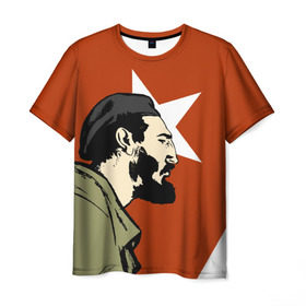 Мужская футболка 3D с принтом Куба , 100% полиэфир | прямой крой, круглый вырез горловины, длина до линии бедер | che | patria o muerte | кастро | куба | о.м.с.к. | революция | ссср | фидель | фидель кастро