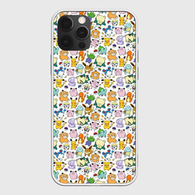 Чехол для iPhone 12 Pro Max с принтом Pokemon Doodle Big , Силикон |  | pokemon go | бульбозавр | пикачу | покебол | покемон | покемоны | псидак | слоупок | снорлакс | чермандер