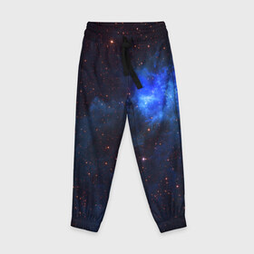 Детские брюки 3D с принтом Холодная туманность , 100% полиэстер | манжеты по низу, эластичный пояс регулируется шнурком, по бокам два кармана без застежек, внутренняя часть кармана из мелкой сетки | вселенная | галактика | звёзды | космическое пространство | космос | созвездие