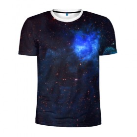 Мужская футболка 3D спортивная с принтом Холодная туманность , 100% полиэстер с улучшенными характеристиками | приталенный силуэт, круглая горловина, широкие плечи, сужается к линии бедра | вселенная | галактика | звёзды | космическое пространство | космос | созвездие