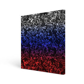 Холст квадратный с принтом Кислотность Российский флаг , 100% ПВХ |  | Тематика изображения на принте: абстракция | линии | стиль | флаг | фон | фото | цвет