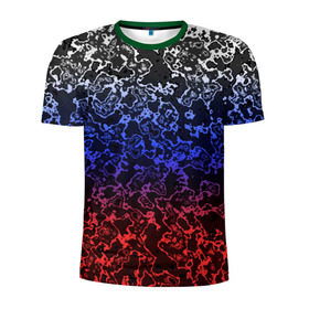 Мужская футболка 3D спортивная с принтом Кислотность Российский флаг , 100% полиэстер с улучшенными характеристиками | приталенный силуэт, круглая горловина, широкие плечи, сужается к линии бедра | абстракция | линии | стиль | флаг | фон | фото | цвет