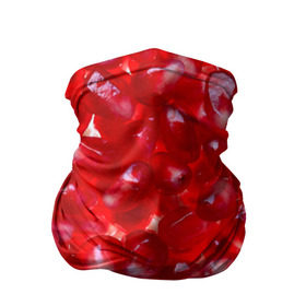 Бандана-труба 3D с принтом Зерна граната , 100% полиэстер, ткань с особыми свойствами — Activecool | плотность 150‒180 г/м2; хорошо тянется, но сохраняет форму | гранат | еда | зерна | красный | сладкое | фрукты