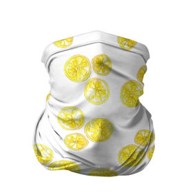 Бандана-труба 3D с принтом Lemons , 100% полиэстер, ткань с особыми свойствами — Activecool | плотность 150‒180 г/м2; хорошо тянется, но сохраняет форму | Тематика изображения на принте: lemon | лимон | паттерн