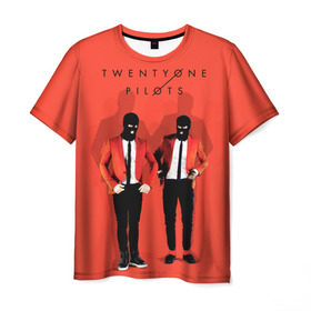 Мужская футболка 3D с принтом TwentyONE PILOTS , 100% полиэфир | прямой крой, круглый вырез горловины, длина до линии бедер | Тематика изображения на принте: 21 | blurryface | music | twenty one pilots