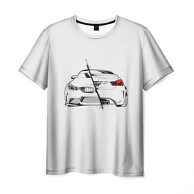 Мужская футболка 3D с принтом Бэха , 100% полиэфир | прямой крой, круглый вырез горловины, длина до линии бедер | bmw | автомобиль | беха | бмв | о.м.с.к. | транспорт