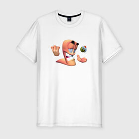 Мужская футболка премиум с принтом Worms , 92% хлопок, 8% лайкра | приталенный силуэт, круглый вырез ворота, длина до линии бедра, короткий рукав | worms