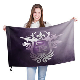 Флаг 3D с принтом Saints Row , 100% полиэстер | плотность ткани — 95 г/м2, размер — 67 х 109 см. Принт наносится с одной стороны | gta | saints row | святые