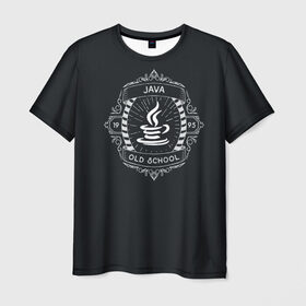 Мужская футболка 3D с принтом Java old school , 100% полиэфир | прямой крой, круглый вырез горловины, длина до линии бедер | code | it | код | программист | разработчик