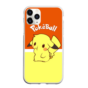Чехол для iPhone 11 Pro матовый с принтом Pokeball , Силикон |  | Тематика изображения на принте: pikachu | pokeboll | pokemon | пикачу | покеболл | покемон