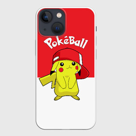 Чехол для iPhone 13 mini с принтом Pokeball ,  |  | pikachu | pokeboll | pokemon | пикачу | покеболл | покемон