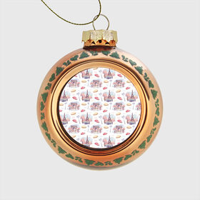 Стеклянный ёлочный шар с принтом Парижское настроение , Стекло | Диаметр: 80 мм | Тематика изображения на принте: париж