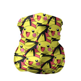 Бандана-труба 3D с принтом Pikachu , 100% полиэстер, ткань с особыми свойствами — Activecool | плотность 150‒180 г/м2; хорошо тянется, но сохраняет форму | pikachu | pokeboll | pokemon | пикачу | покеболл | покемон