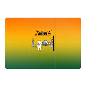 Магнитный плакат 3Х2 с принтом Волт-бой 111 Fallout 4 , Полимерный материал с магнитным слоем | 6 деталей размером 9*9 см | fallout 4 | vault boy | волт бой | фаллаут