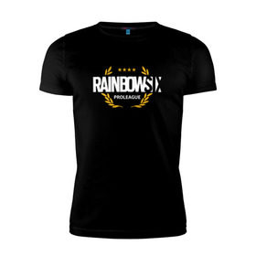 Мужская футболка премиум с принтом Rainbow six | Siege : Pro league (white) , 92% хлопок, 8% лайкра | приталенный силуэт, круглый вырез ворота, длина до линии бедра, короткий рукав | boom | fire | rainbowsix | siege | tom clansys