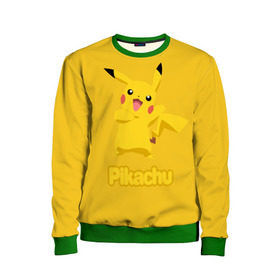 Детский свитшот 3D с принтом Pikachu , 100% полиэстер | свободная посадка, прямой крой, мягкая тканевая резинка на рукавах и понизу свитшота | pikachu | pokeboll | pokemon | пикачу | покеболл | покемон
