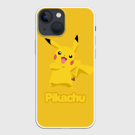 Чехол для iPhone 13 mini с принтом Жёлтый Пика ,  |  | pikachu | pokeboll | pokemon | пикачу | покеболл | покемон