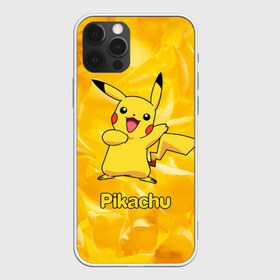 Чехол для iPhone 12 Pro Max с принтом Pikachu , Силикон |  | pikachu | pokeboll | pokemon | пикачу | покеболл | покемон