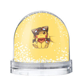 Снежный шар с принтом Pikachu , Пластик | Изображение внутри шара печатается на глянцевой фотобумаге с двух сторон | pikachu | pokeball | pokemon | пикачу | покеболл | покемон