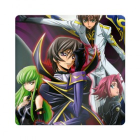 Магнит виниловый Квадрат с принтом Code Geass , полимерный материал с магнитным слоем | размер 9*9 см, закругленные углы | Тематика изображения на принте: 