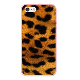Чехол для iPhone 5/5S матовый с принтом Леопард , Силикон | Область печати: задняя сторона чехла, без боковых панелей | леопард | пятна | шерсть