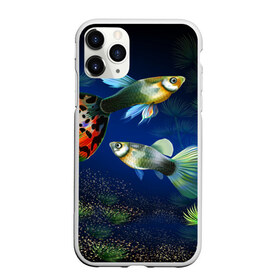 Чехол для iPhone 11 Pro матовый с принтом Аквариумные рыбки , Силикон |  | аквариум | вода | водоросли | природа | рыба | рыбка | туризм