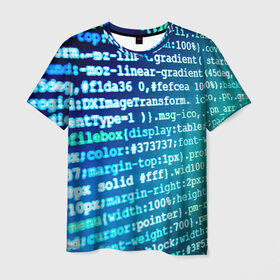 Мужская футболка 3D с принтом Программирование 7 , 100% полиэфир | прямой крой, круглый вырез горловины, длина до линии бедер | Тематика изображения на принте: день программиста | код | подарок | праздник | программист